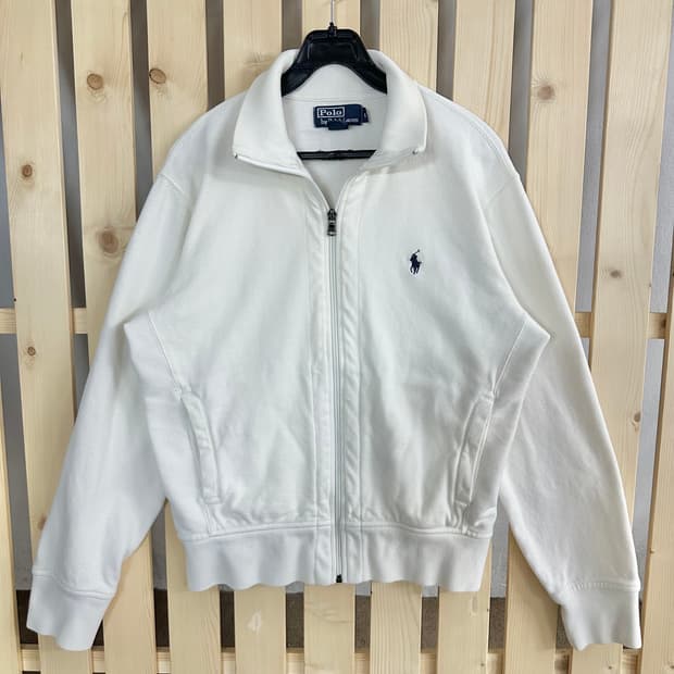 (L) 폴로 랄프로렌 아이보리 코튼 집업