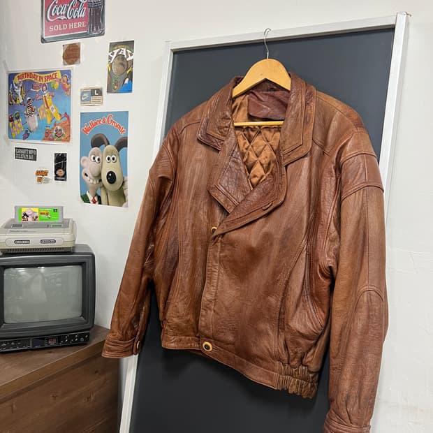 90s Vintage 빈티지 양가죽 레더 자켓