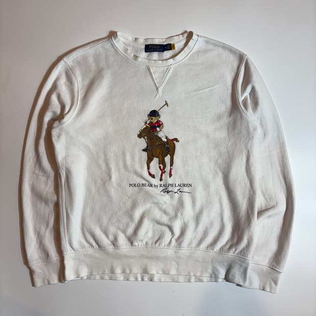 폴로 랄프로렌 폴로베어 자수 맨투맨 
