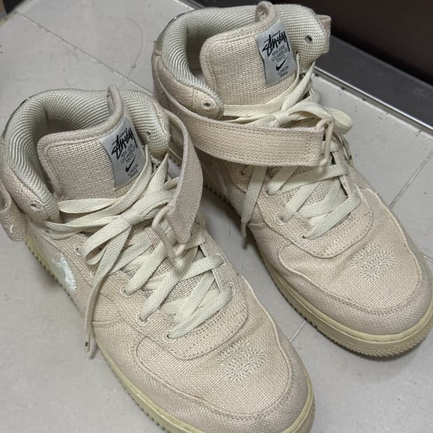 나이키 x 스투시 에어포스 미드 파슬 265