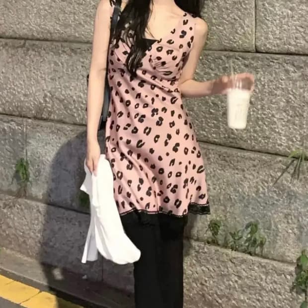 루루서울 달마시안 핑크 원피스