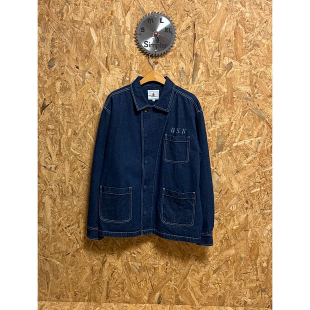 USN 미군 프린팅 데님 자켓 