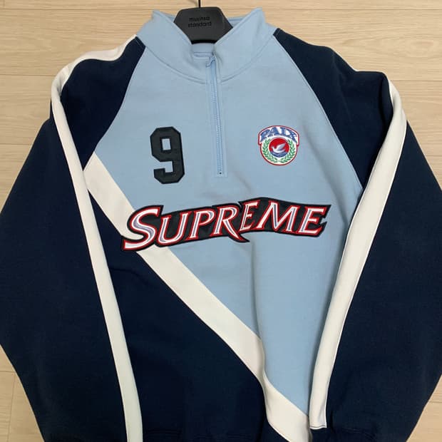 슈프림 이퀍 하프집 스웨트셔츠 XL