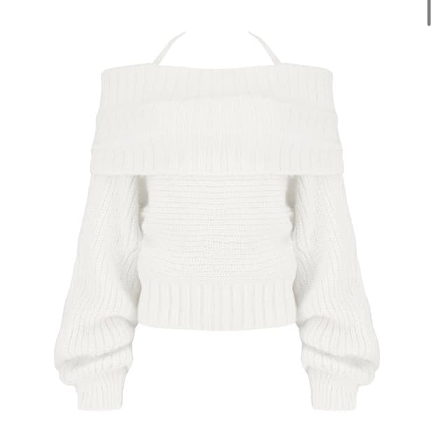 새상품 클리시어 팔레트 니트 화이트