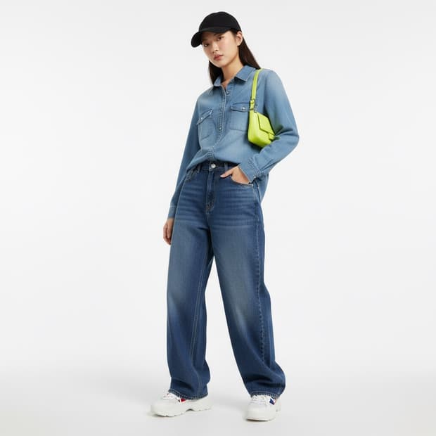 Comme Ca Du Mode 꼼뜨와데꼬또니에 데님 셔츠 M (미니멀)