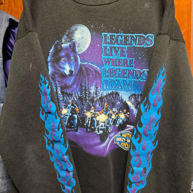 1992 할리데이비슨 스웻셔츠