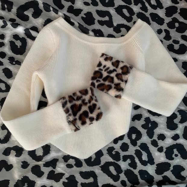 갸루 레오파드 오네갸루 라떼갸루 y2k 오프숄더