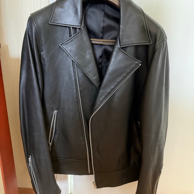 론트 램스킨 가죽자켓