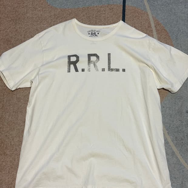 [XL] RRL(더블알엘 ) RRL 로고 반팔 티셔츠
