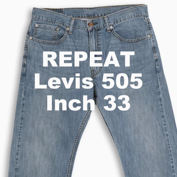 빈티지 리바이스 505 중청 33 인치 LV5053327