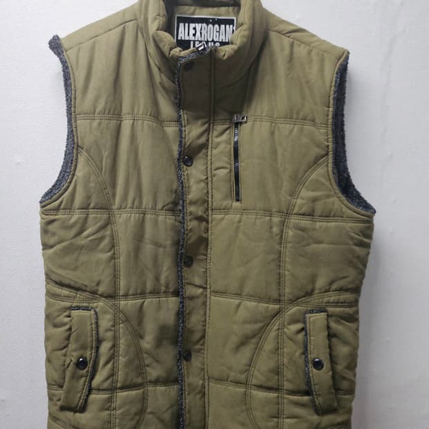 ALEXROGAN 알렉슬로건 패딩 조끼 카키 2XL