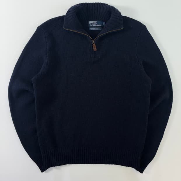 Polo 폴로 랄프로렌 메리노울 앙고라 하프 집업 니트