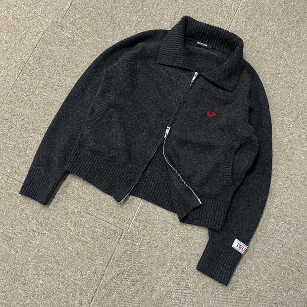 트루릴리젼 투웨이 니트집업