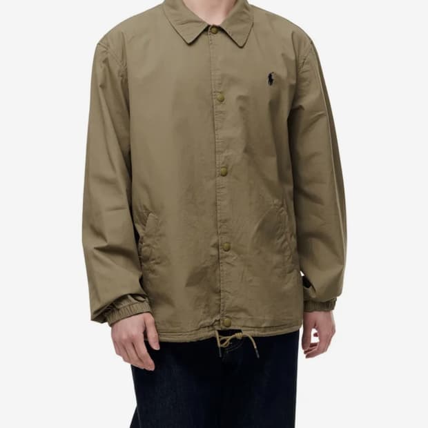 폴로 포플린 코치 자켓 베이지 M