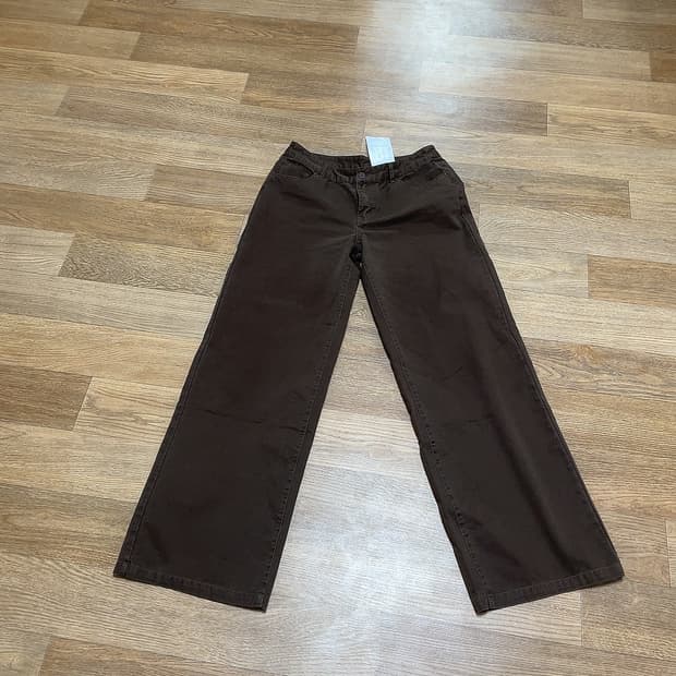 브랜디멜빌 브라운 와이드 면 팬츠 바지