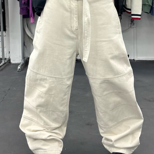 인사일런스 아이보리 더블니팬츠