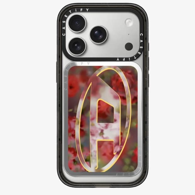 디젤 케이스티파이 카드홀더 스텐드 Red Floral Oval D Sna