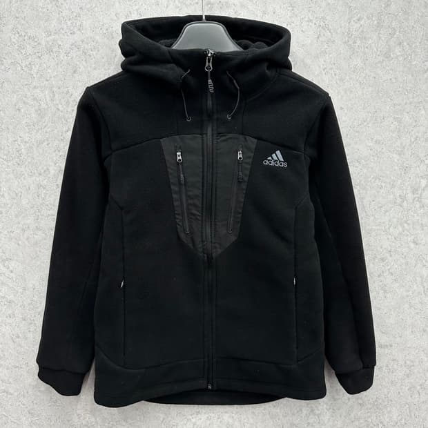 90 아디다스 여자 플리스 후드집업