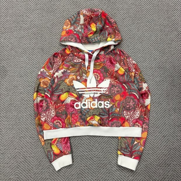 아디다스 트로피컬 프린팅 후드티 v2629