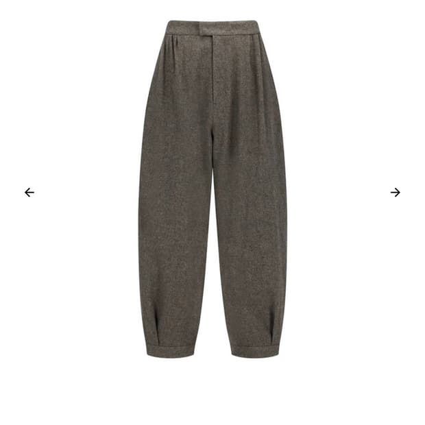 삽니다)아모멘토 울셔링팬츠 라이트브라운 L사이즈