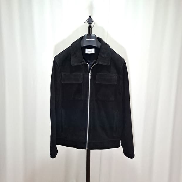 (택포) 인사일런스 소가죽 스웨이드 자켓 M B822