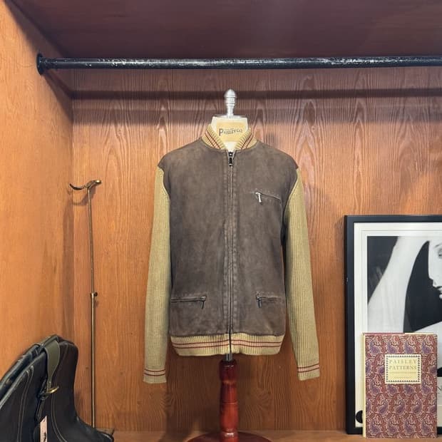 던힐 스웨이드 블루종