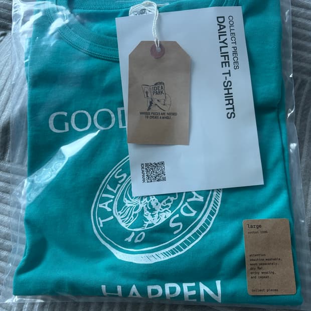 GOOD THINGS T-SHIRTS (TURQUOISE) L size