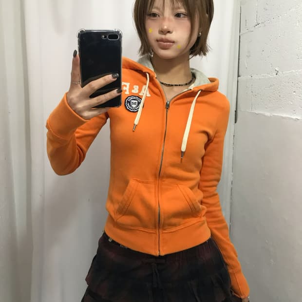 아베크롬비 감귤 후드집업 