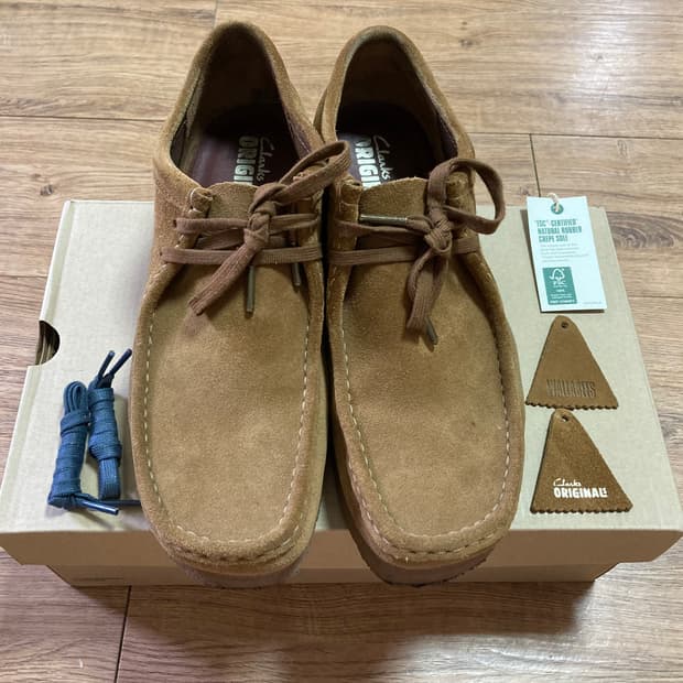 [UK9/275] 클락스 왈라비 모카신 / 콜라 브라운