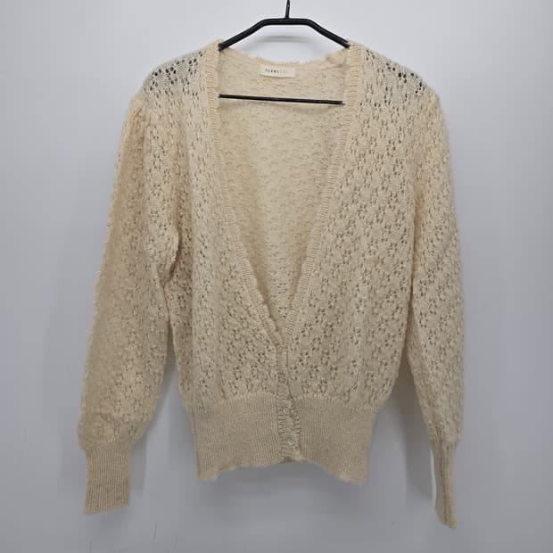 일본 빈티지 레이스 니트 가디건