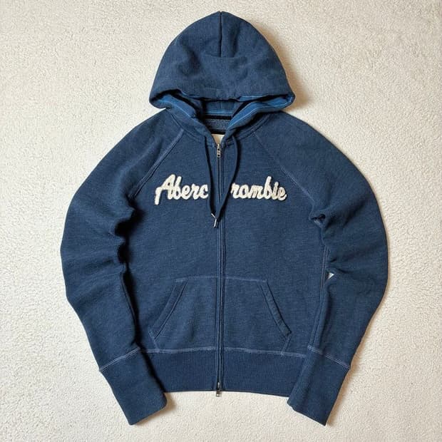 아베크롬비 00's Y2K 자수 로고 후드 집업 PN7198