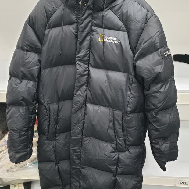 내셔널지오그래픽 정품 오리털롱패딩 105사이즈 팝니다