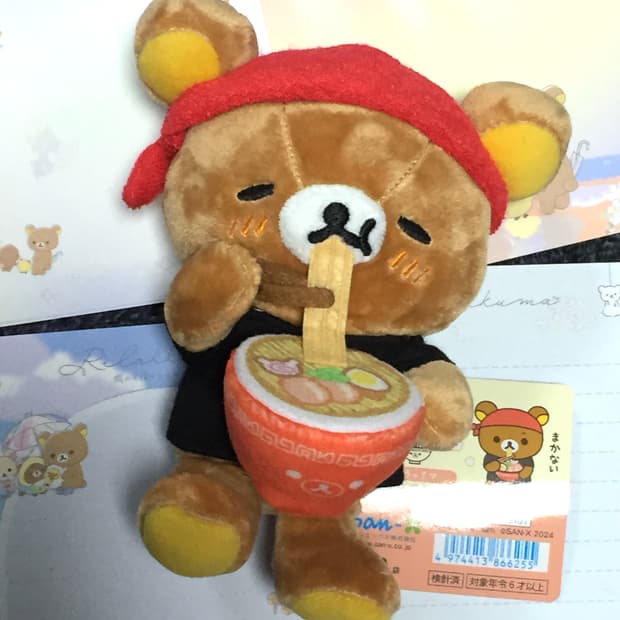 리락쿠마 언제나 라멘 봉제인형
