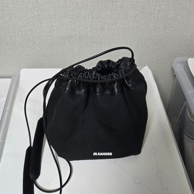 질샌더 드로스트링 리버서블 블랙 정품