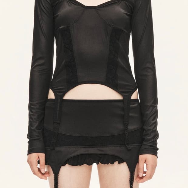 쓰리타임즈 레이스 가터 스커트 s사이즈