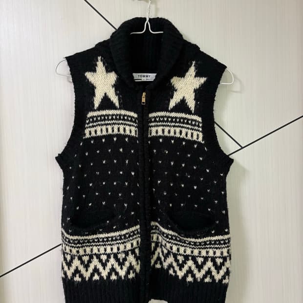 타미힐피거 니트조끼