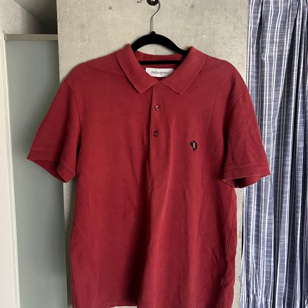 Yves Saint Laurent YSL 레드 폴로 셔츠