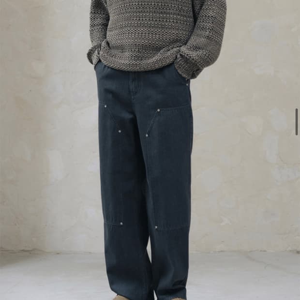비슬로우 카펜터 데님팬츠 차콜 30