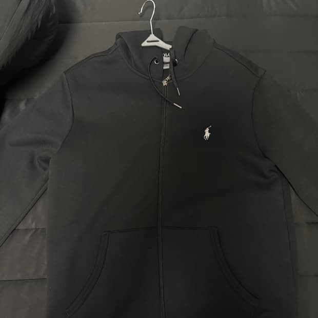 폴로 더블 니트 풀 지퍼 후디 새상품급