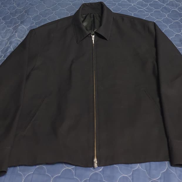 드로우핏 울혼방 포멀 봄버자켓 블랙 (XL)