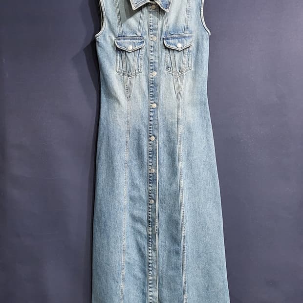 ZARA 데님 롱 드레스 앤 베스트