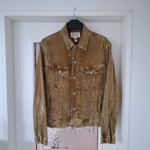 L 폴로 코듀로이 스트레치 트러커 자켓 브라운