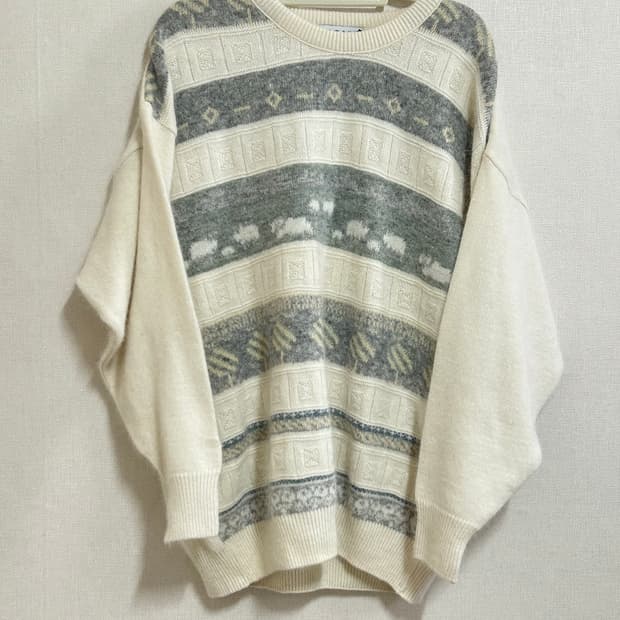 하구미깔 앙고라 오버핏 니트 모리걸 