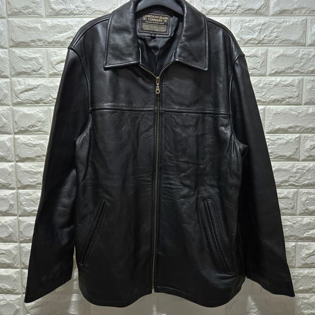 지오다노 진스 소가죽 자켓 100