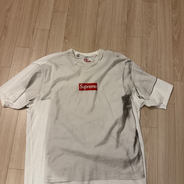 [XXL] 슈프림마르지엘라MM6 반팔 화이트