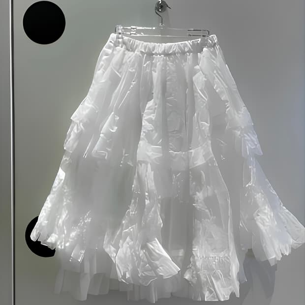24AW 2Layer Organdi Skirt