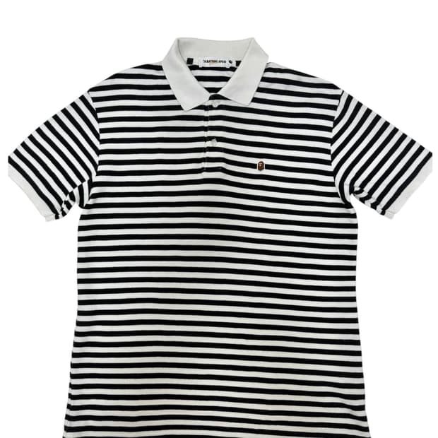 베이프 bape 스트라이프 카라티