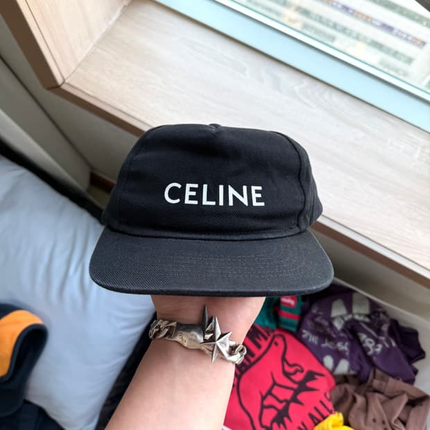 셀린느 로고 코튼 볼캡