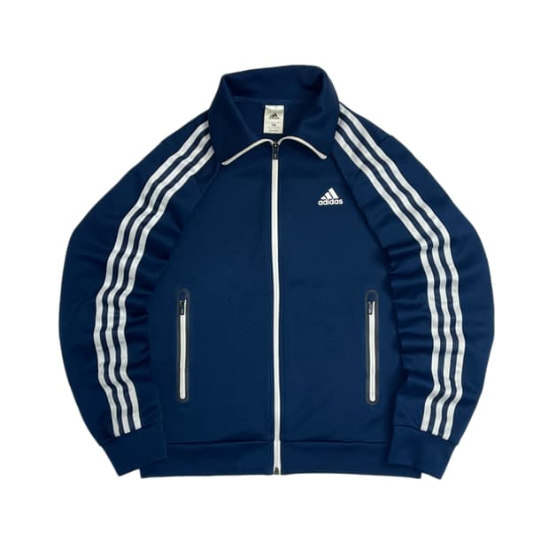 100 아디다스 져지 네이비 남색 남흰 트랙탑