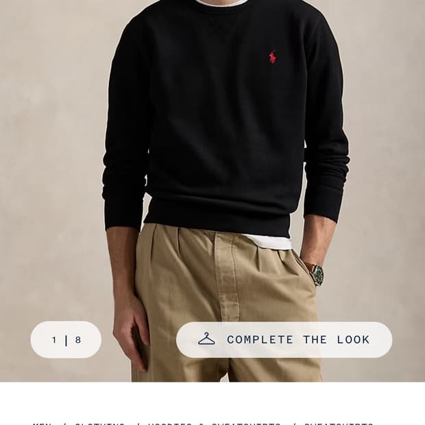 폴로 기모 맨투맨